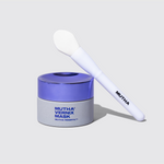 Image of the Skin Applicator balancing against a Rebirth Vernix Mask jar